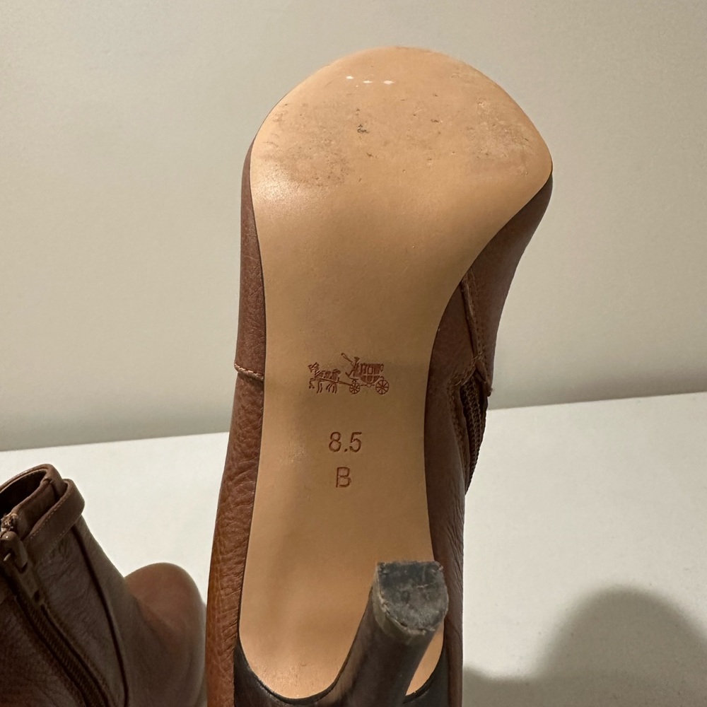 Brown Leather Ankle Boots - Picture 10 of 11